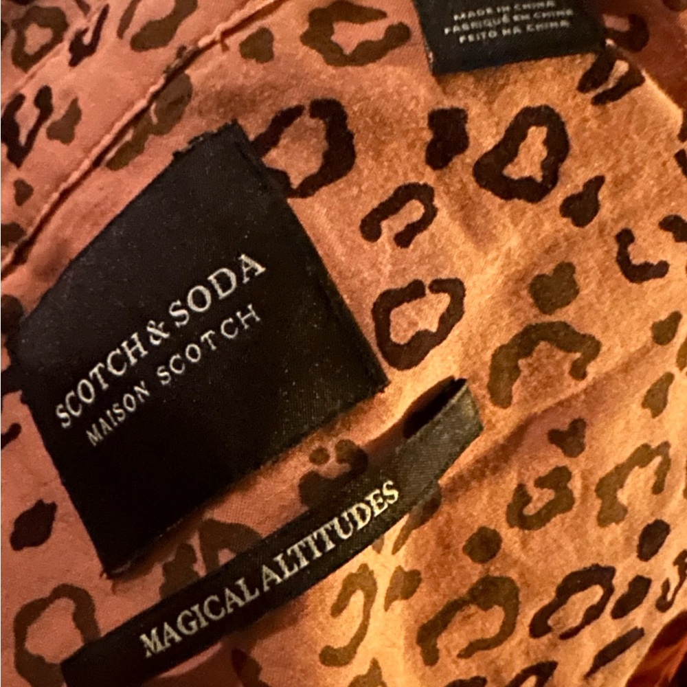 Scotch & Soda Cheetah Print Pattern Long Sleeve B… - image 3